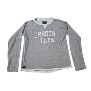 Jansport Oregon State College Pullover Sweatshirt Women Large Gray Sweater Retro
